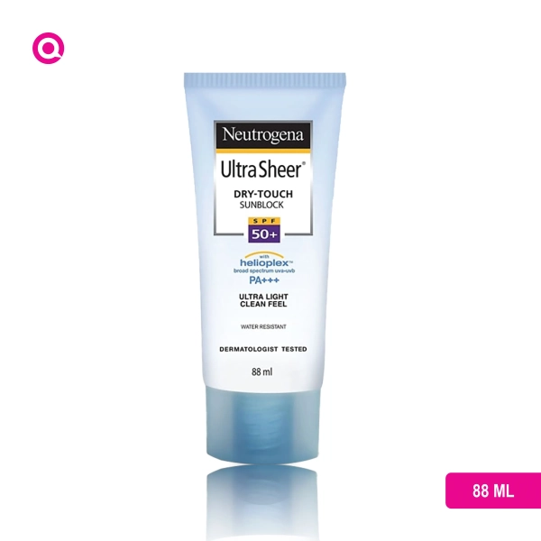 Shield your skin from harmful UV rays with Neutrogena Ultra Sheer Dry-Touch Sunblock SPF50+ 88ml, your go-to summer essential for effective sun protection and skincare.-02