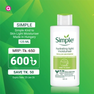 Simple Kind to Skin Light Moisturiser 125ml: Your Ultimate Guide to Hydration