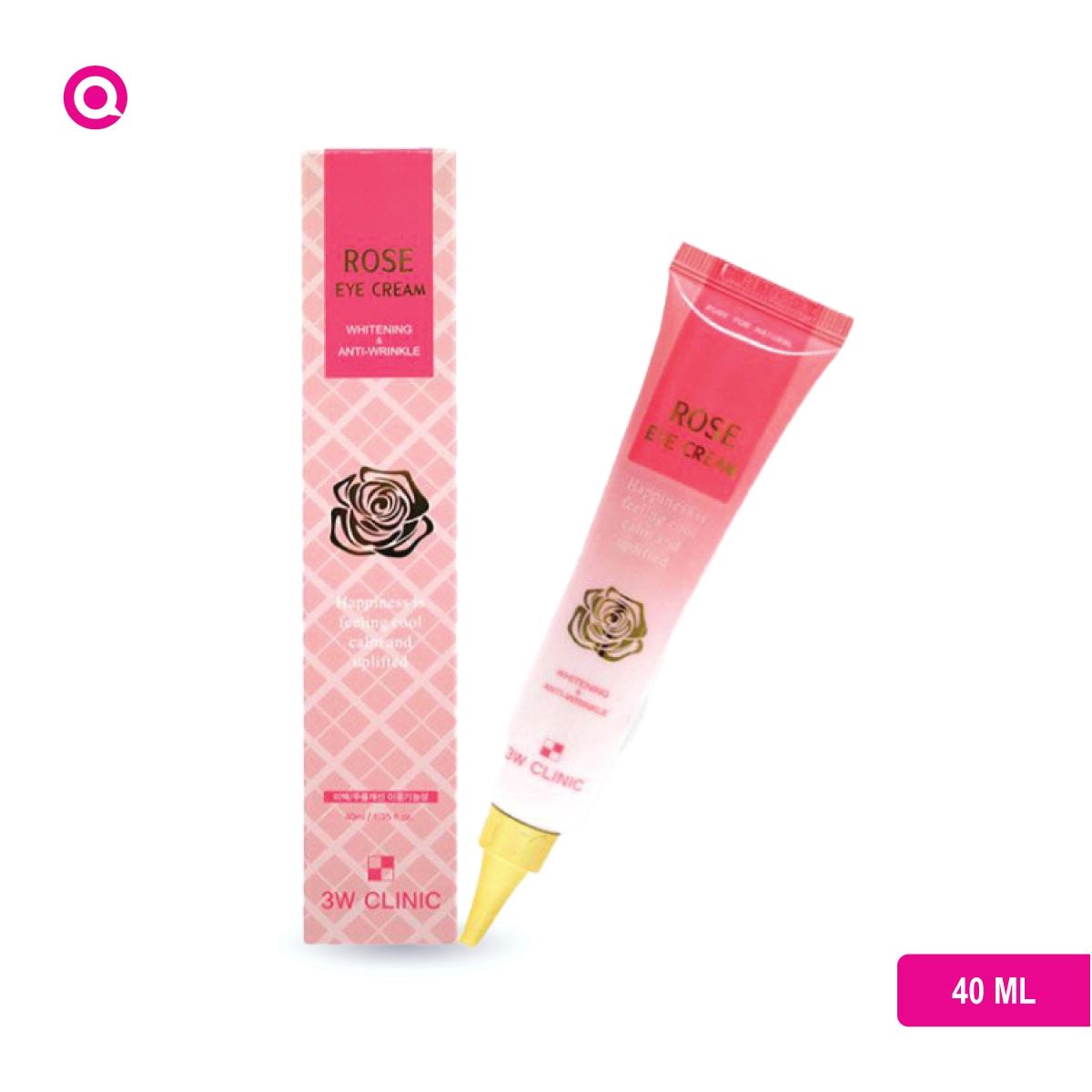 A radiant eye surrounded by roses - Capturing the essence of 3W Clinic Rose Eye Cream Anti-Wrinkle 40ml.-02