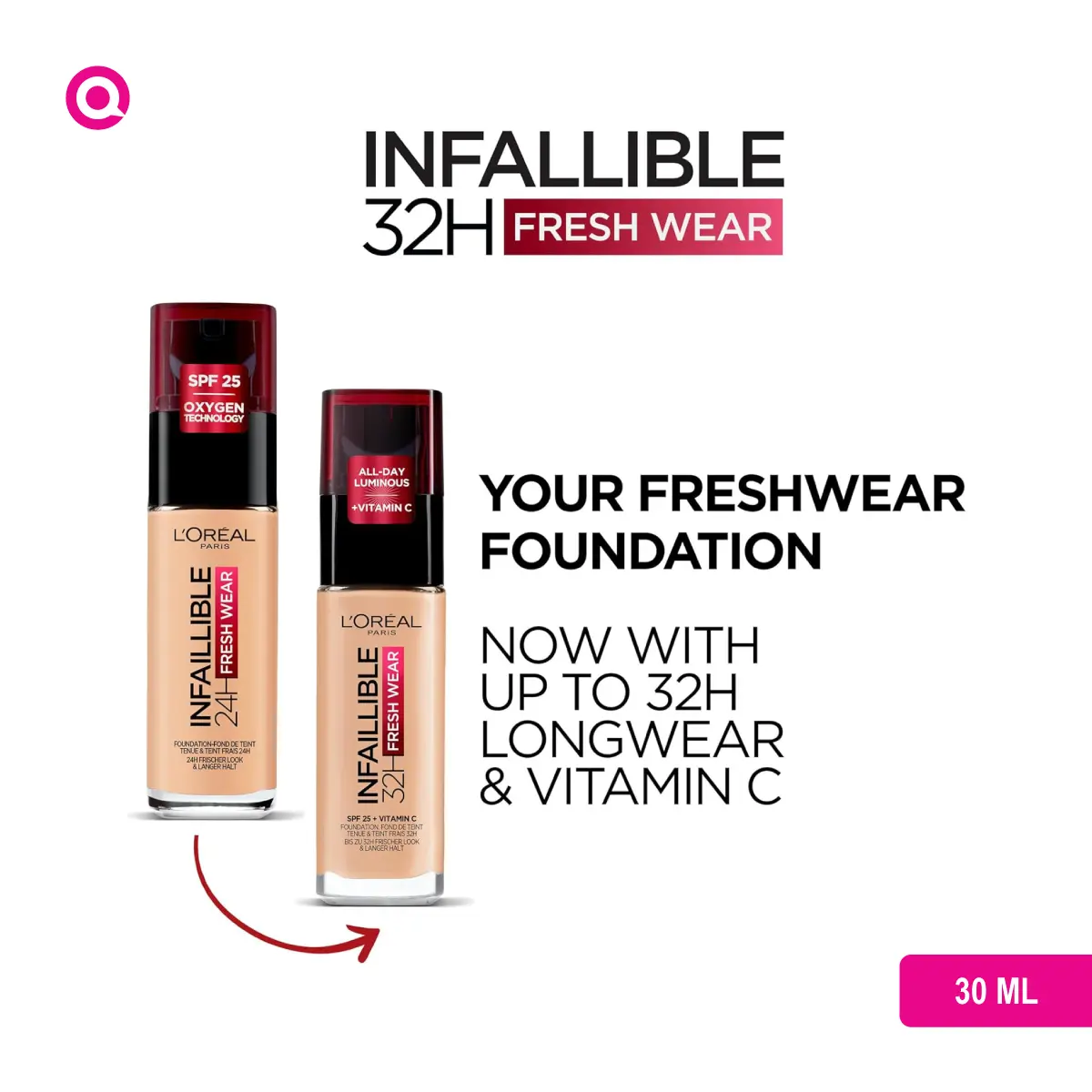 L'Oreal Infaillible 32H Fresh Wear Foundation - 200 NATURAL LINEN product image-02