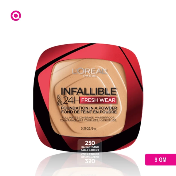 L'Oreal Infallible 24H Fresh Wear Foundation In A Powder-250 RADIANT SAND-01