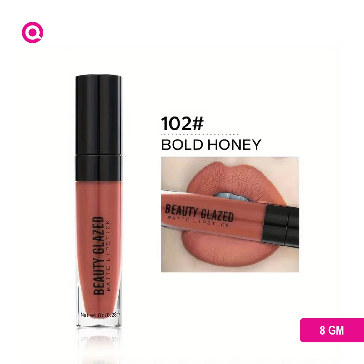 Beauty Glazed Matte Lipstick-BOLD HONEY-102