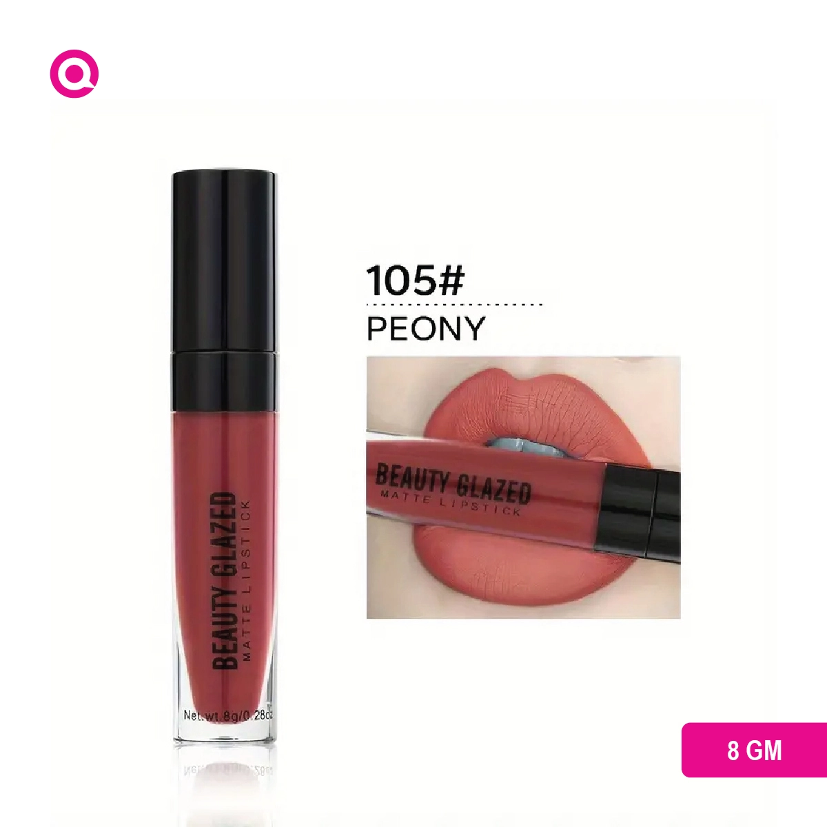 Beauty Glazed Matte Lipstick-PEONY-105