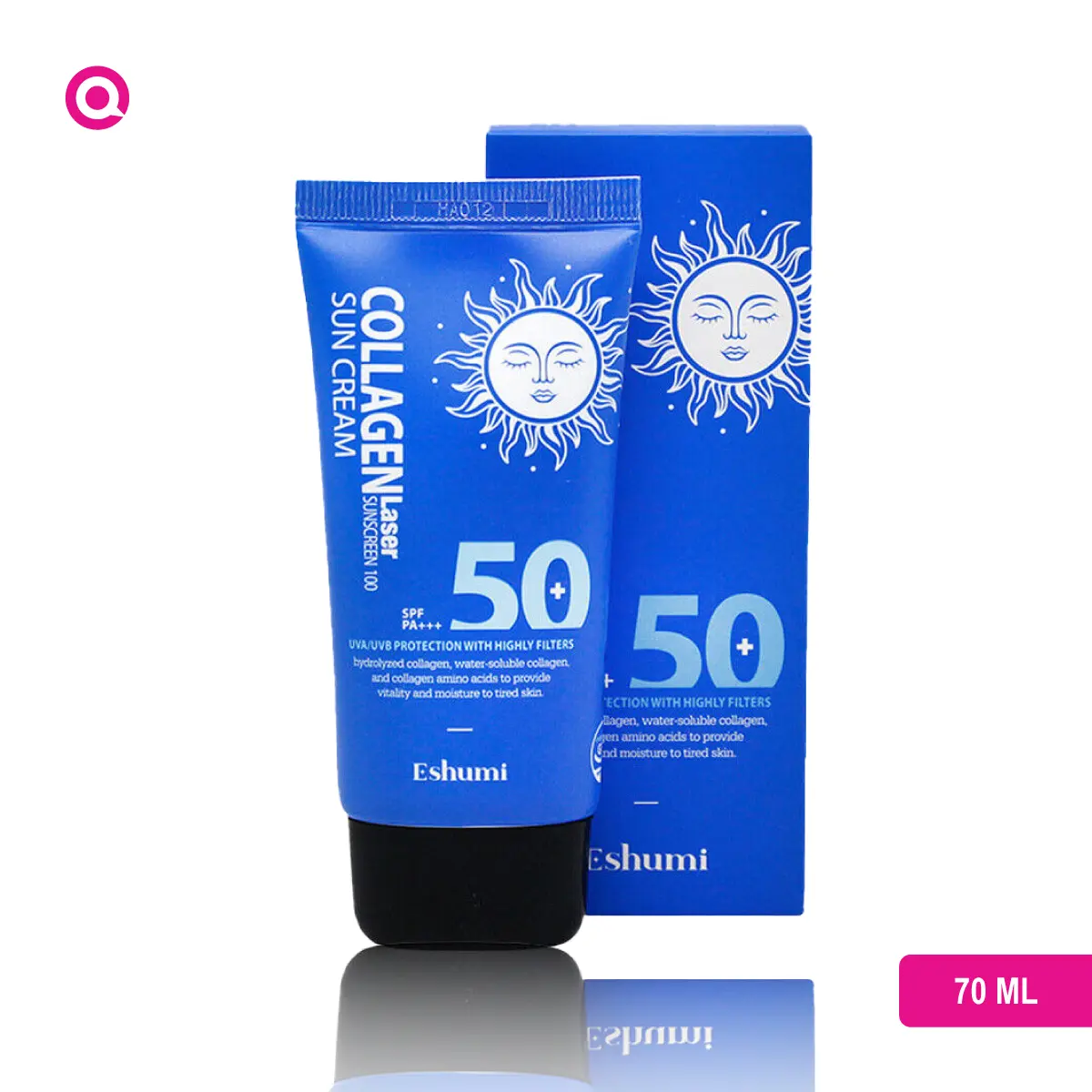Eshumi Collagen Laser Sun Cream SPF50+ PA+++ - Unleashing Radiance-01