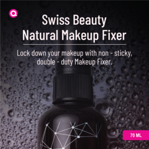 Swiss Beauty Makeup Fixer Natural Aloe Vera with Vitamin - E spray bottle with dewy makeup effect.-02