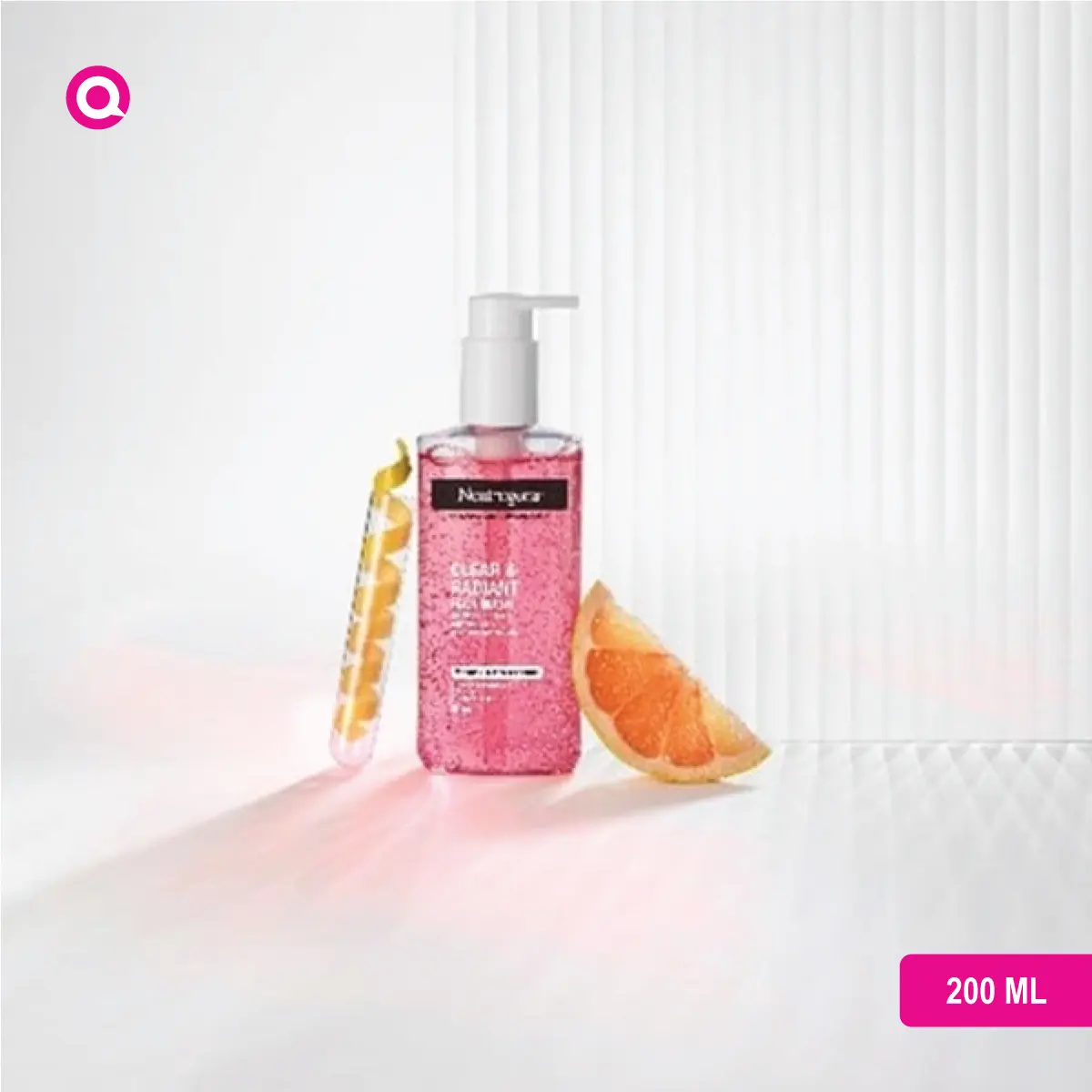1042013.03 Neutrogena Clear & Radiant Face Wash with Vitamin C & Pink Grapefruit, a skin-refreshing cleanser.-03
