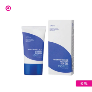 Isntree Hyaluronic Acid Watery Sun Gel SPF50+ PA++++ UVA/UVB offering broad-spectrum UV protection with intense hydration.-02