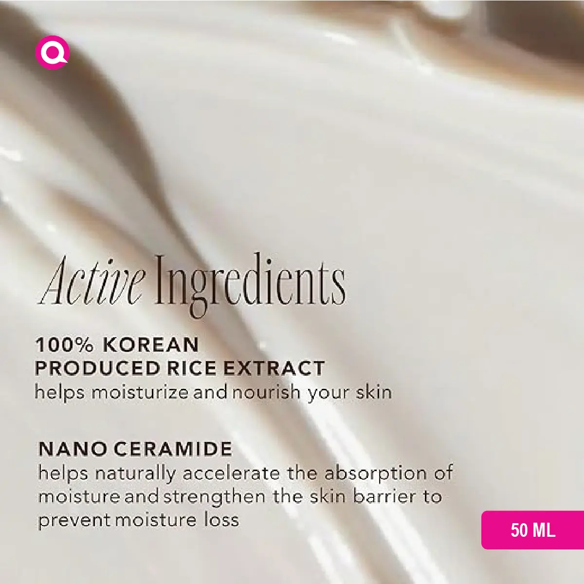 1102003.07 The Face Shop Rice Ceramide Moisturizing Cream in a white jar with rice grains, representing deep skin hydration.-07