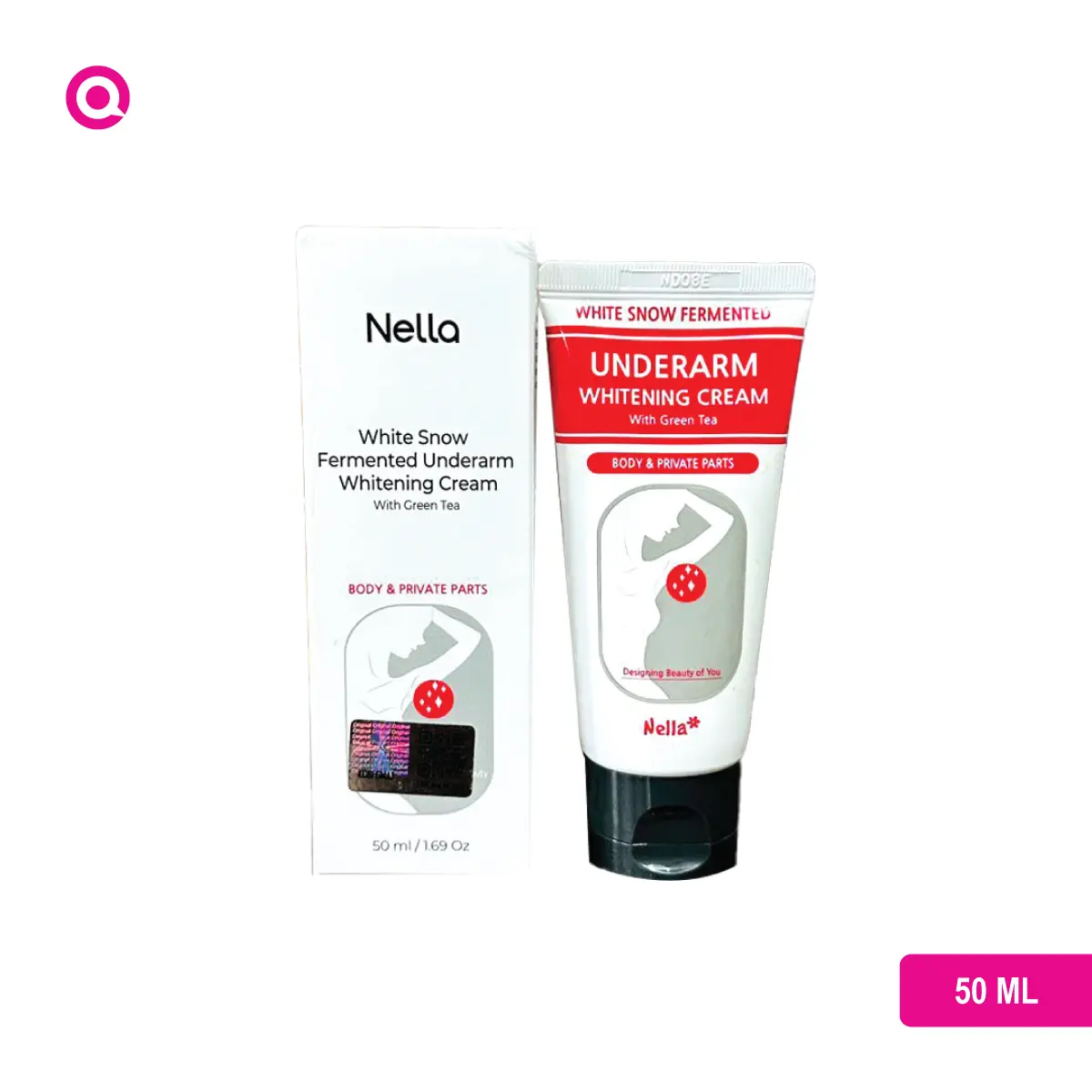 1103001.04 Nella White Snow Fermented Underarm Whitening Cream with Green Tea for skin brightening and nourishing benefits-04