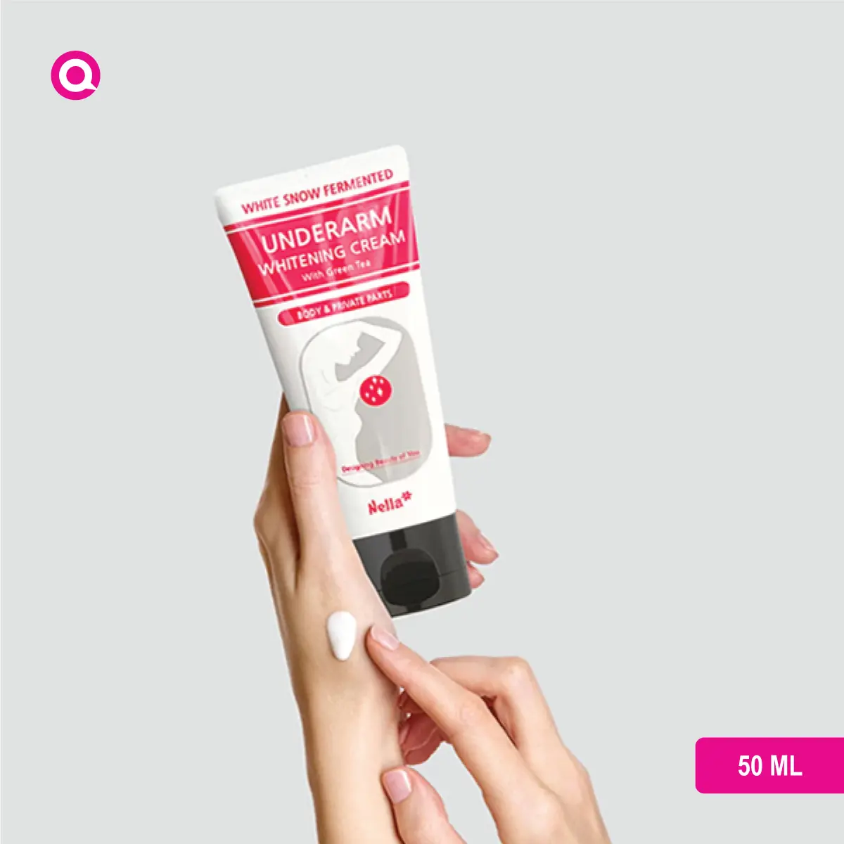 1103001.05 Nella White Snow Fermented Underarm Whitening Cream with Green Tea for skin brightening and nourishing benefits-05