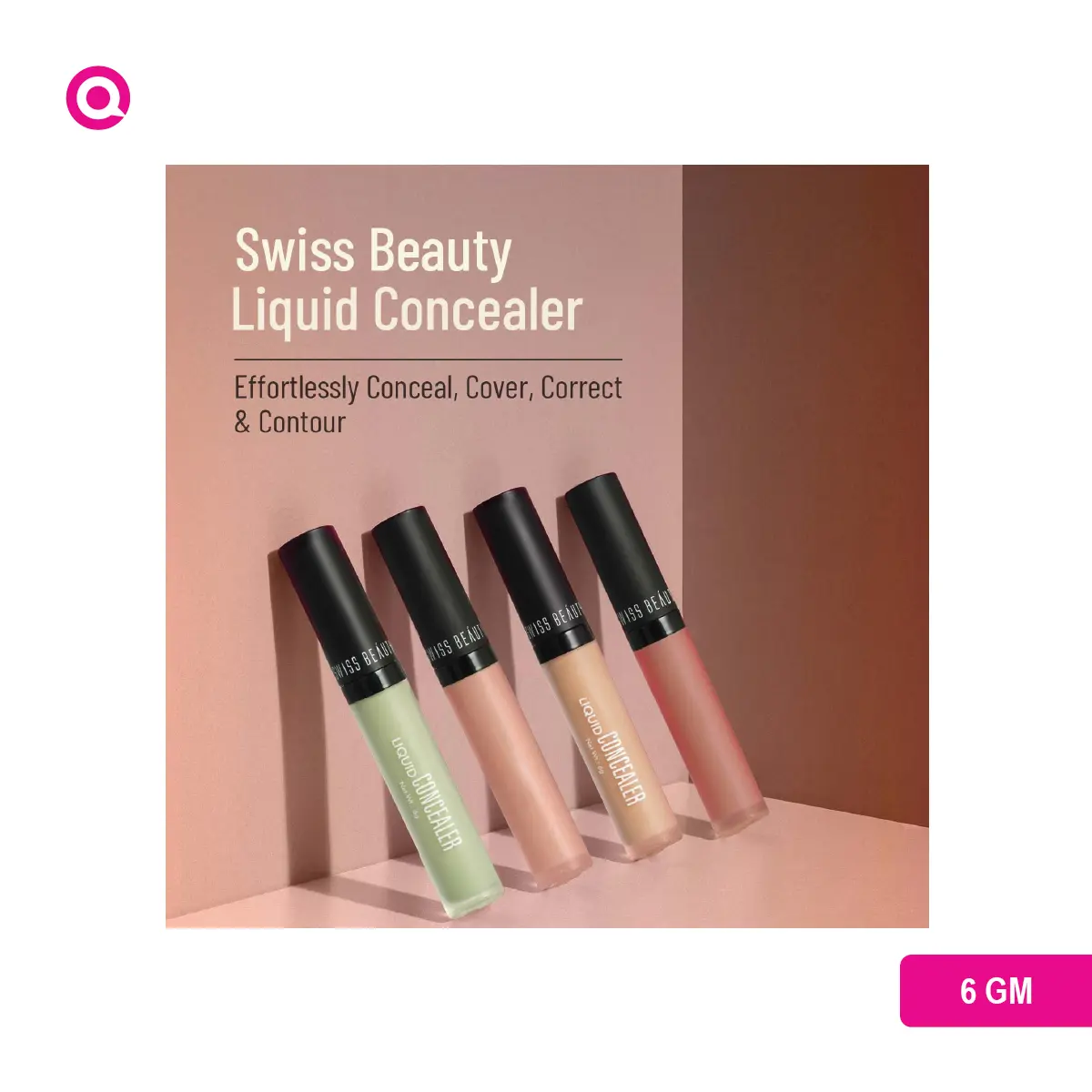 1099014.03 Close-up of Swiss Beauty Perfect Liquid Concealer - Yellow 07 tube, demonstrating its creamy texture and yellow undertone for skin-brightening.-03