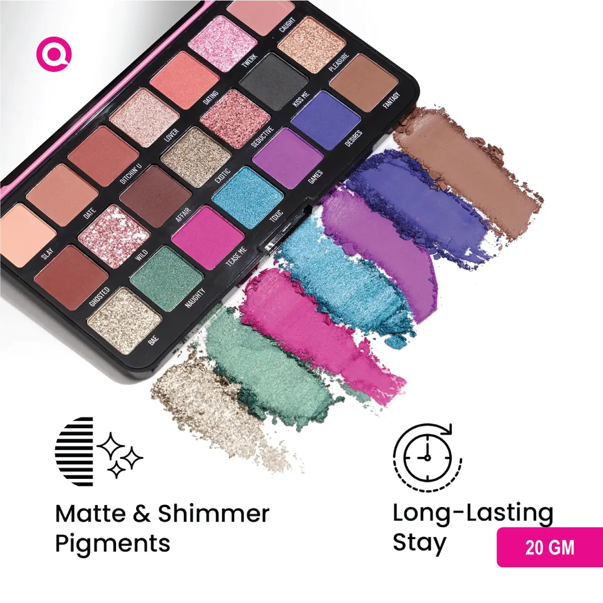 1099025.04 Swiss Beauty Major One 21 Eyeshadow Palette with 21 vibrant shades for endless eye makeup looks.-04