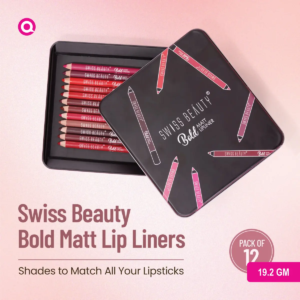 Swiss Beauty Bold Matte Lipliner Pack Of 12 Pcs-02