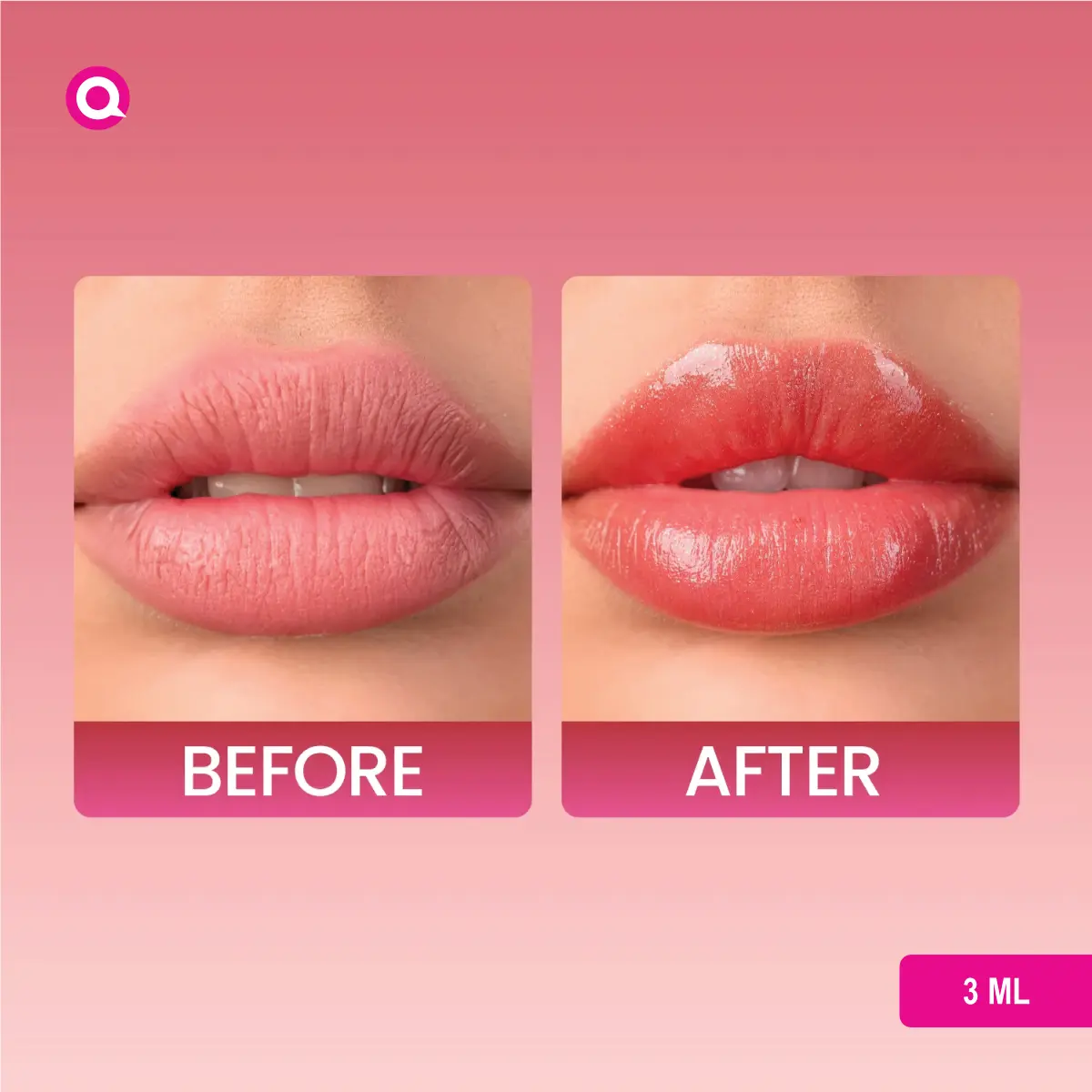 1099053.09 Swiss Beauty Dip Tint Lip Oil - Dragon Fruit bottle with vibrant pink tint and nourishing shine.-09