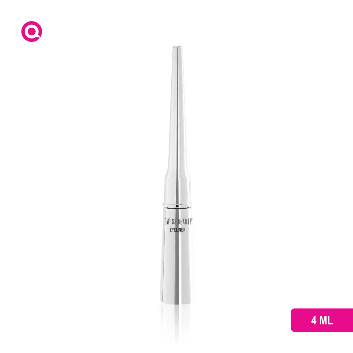 1099062.03 Swiss Beauty Quick Dry Liquid Eyeliner Black close-up, showcasing sleek packaging and applicator.-03