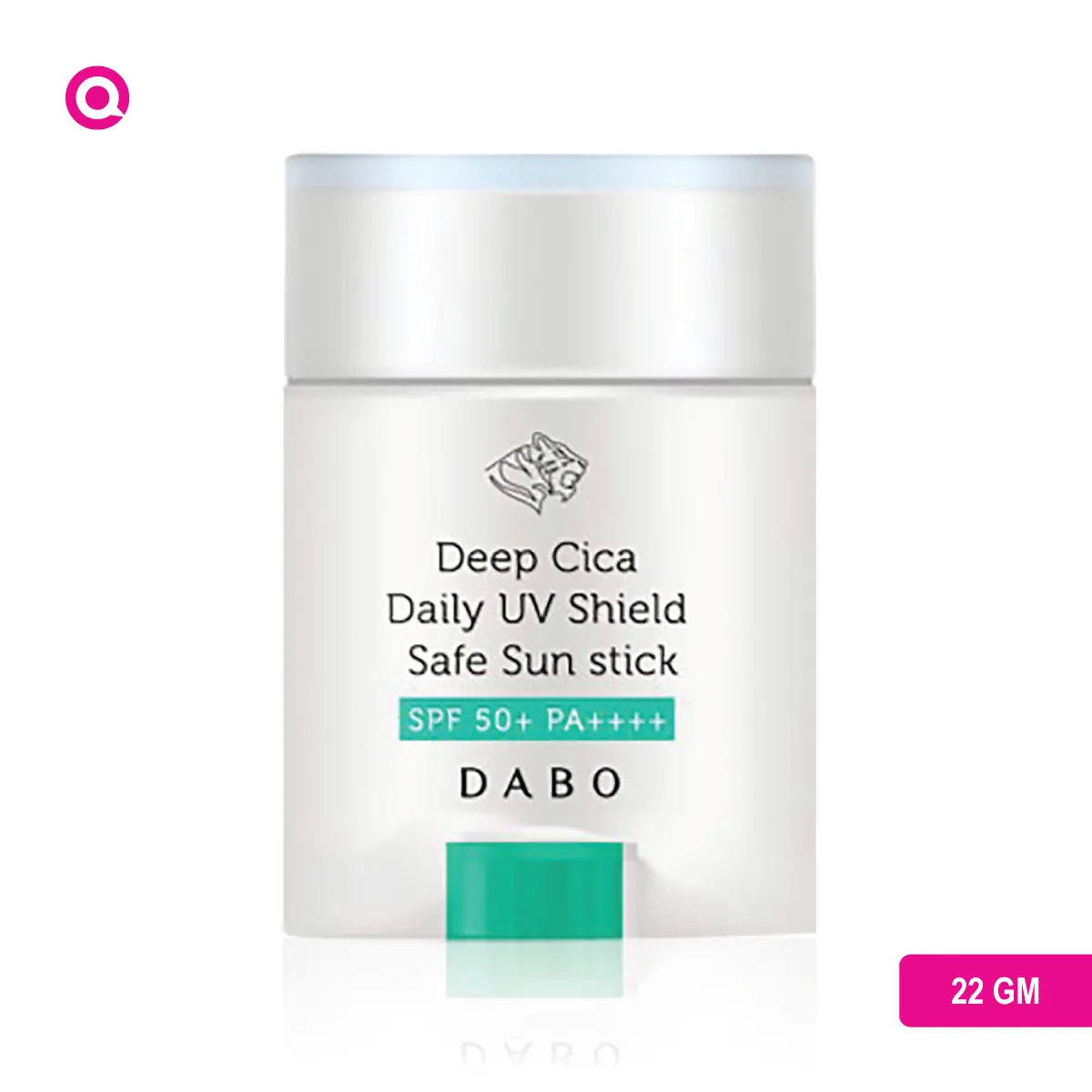DABO Deep Cica Daily UV Shield Safe Sun Stick SPF50+ PA+++ in a skincare routine, protecting and soothing skin from harmful UV rays.-01