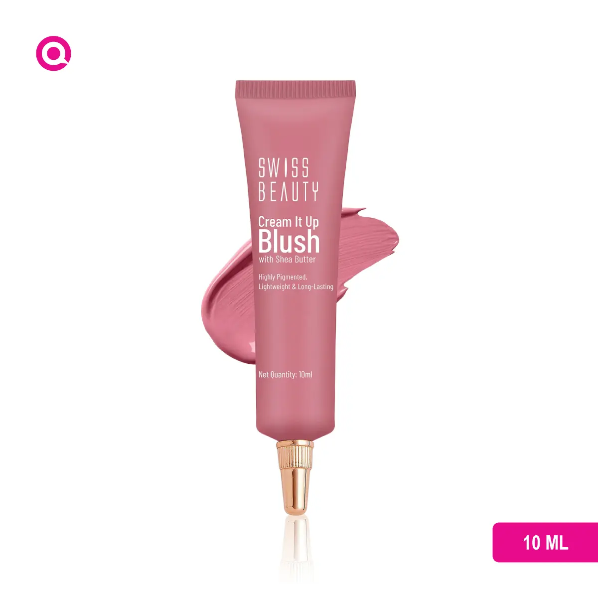 Swiss Beauty Cream It Up Blush in Cheek-O-Pink - A creamy blush with shea butter for a natural, rosy glow-01