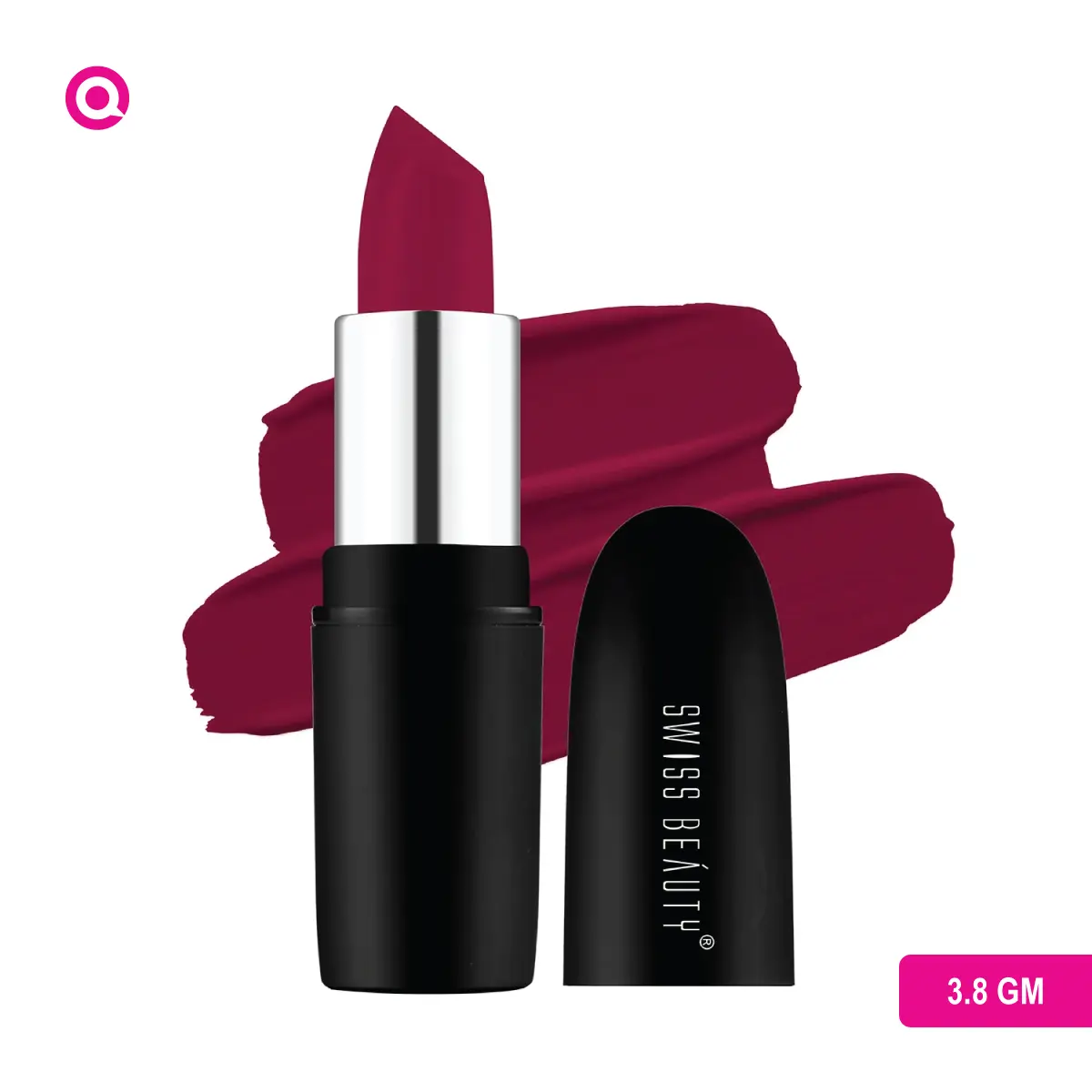 Swiss Beauty Pure Matte Lipstick - Raspberry-01