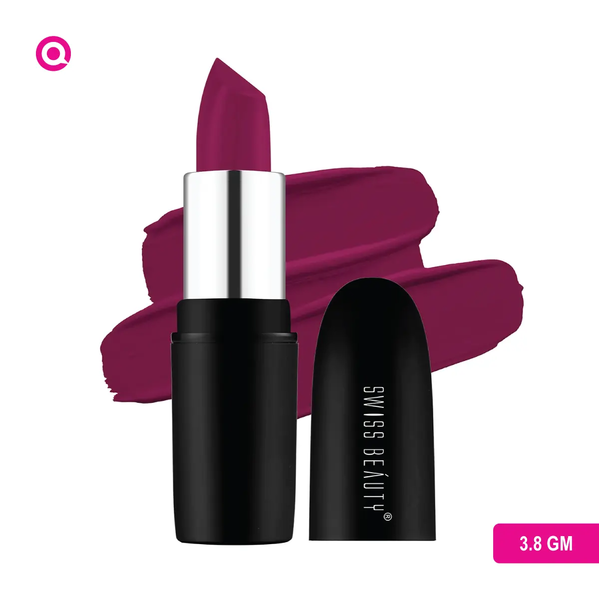 Swiss Beauty Pure Matte Lipstick - Burgundy-01