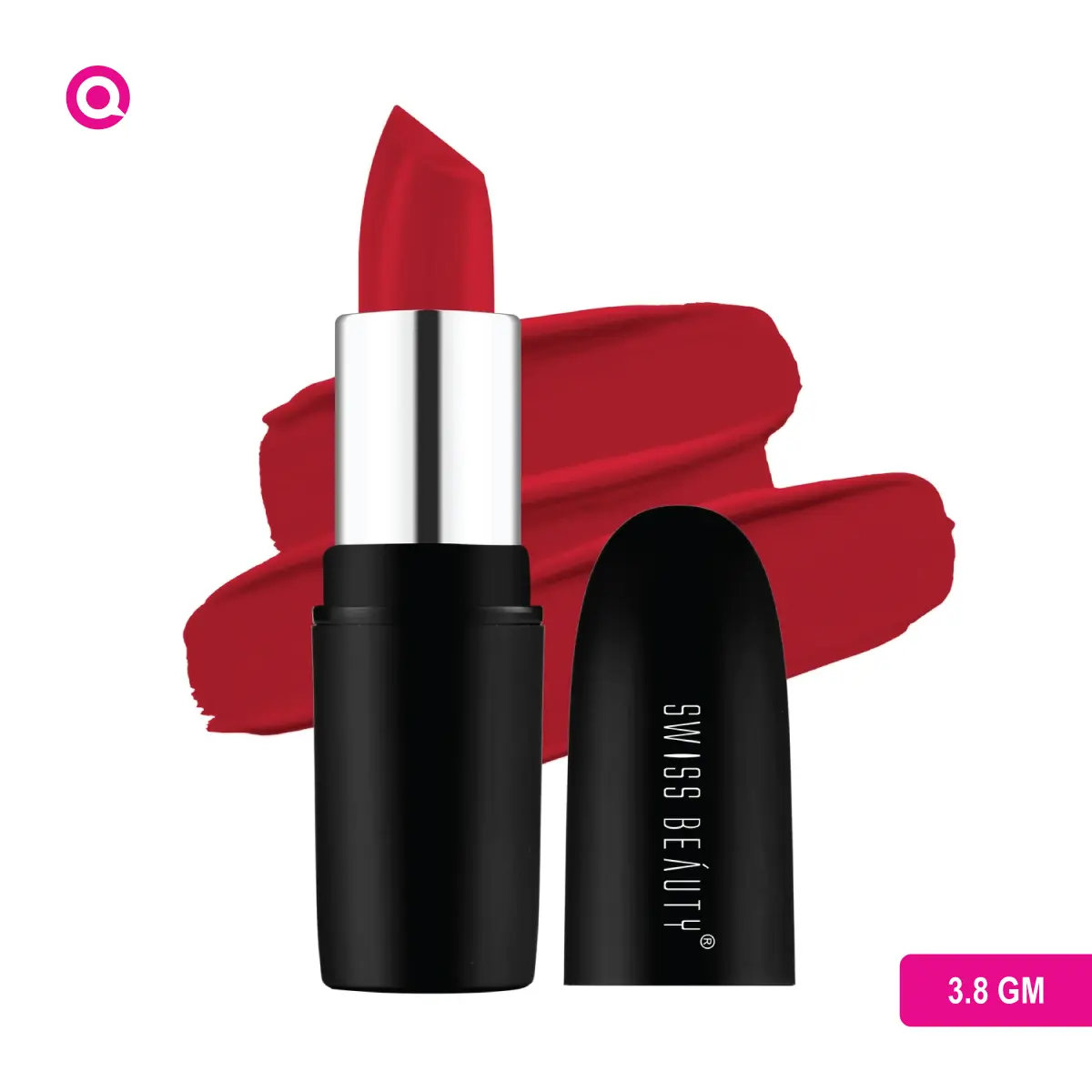 Swiss Beauty Pure Matte Lipstick - Hot Red-01