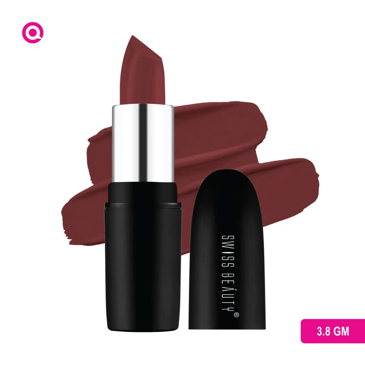 Swiss Beauty Pure Matte Lipstick - Cafe Mocha-01